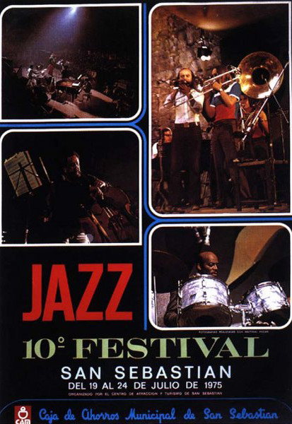Cartel 10 Jazzaldia 1975.