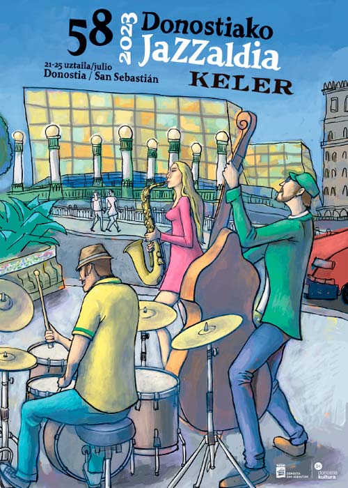 Poster 58 Jazzaldia 2023 (author: Roskow).